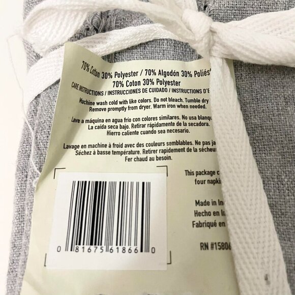 Vintage House Park B. Smith Napkins 4 Pc 18" x 18" - Picture 6 of 16